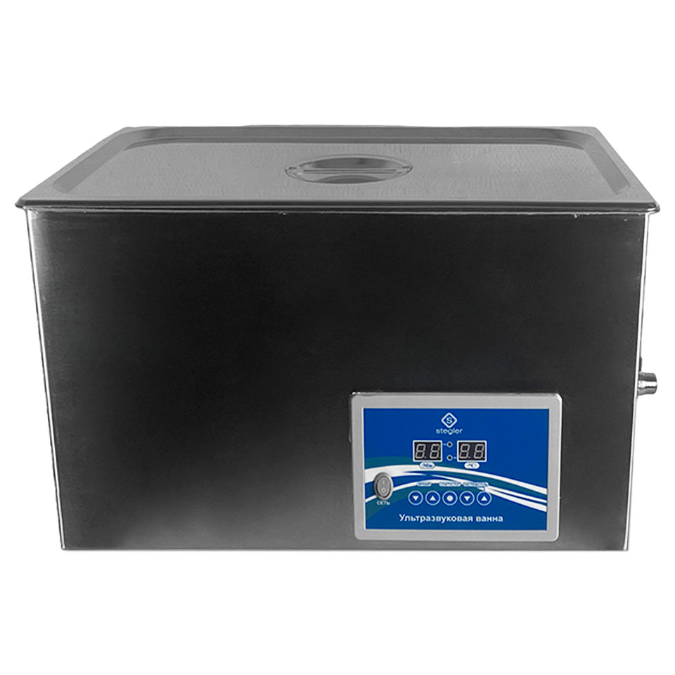 Ультразвуковая ванна (мойка) Stegler 22DT (22 л, 20-80°C, 600W)
