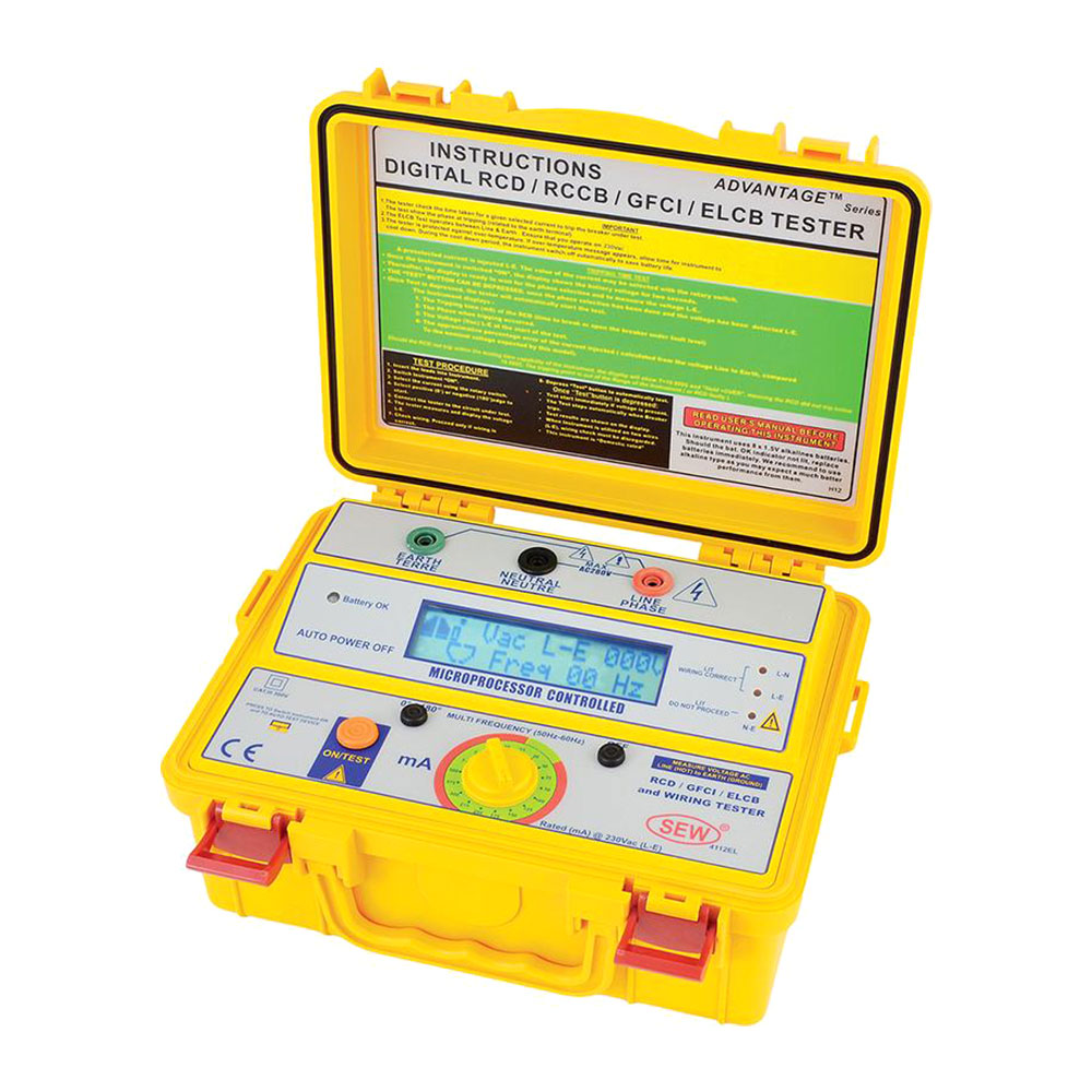 Sew 4112 EL - цифровой измеритель параметров УЗО