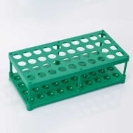 Штатив для пробирок (40 гнезд, h=75 мм) ЗЕЛЁНЫЙ